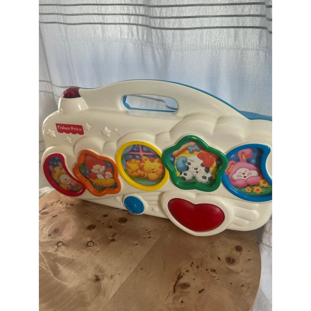 Vintage 1998 Fisher-Price Crib Activity Center Music Lights Animals Untested